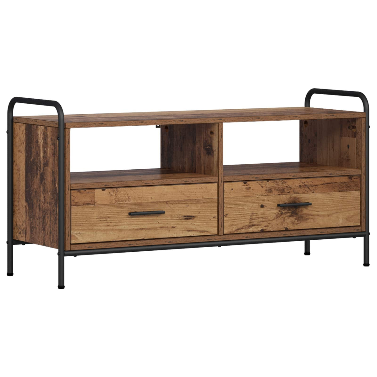 Tv-meubel 67,5 x 33 x 50 cm Oud hout Bewerkt hout