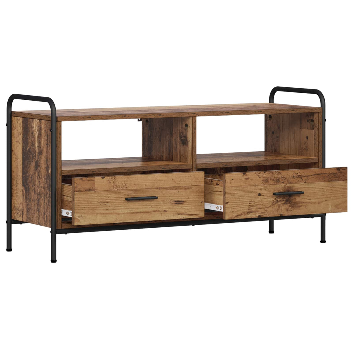 Tv-meubel 67,5 x 33 x 50 cm Oud hout Bewerkt hout