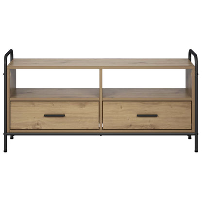 Tv-meubel 67,5 x 33 x 50 cm Artisanaal eiken Bewerkt hout