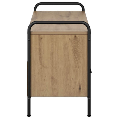 Tv-meubel 67,5 x 33 x 50 cm Artisanaal eiken Bewerkt hout
