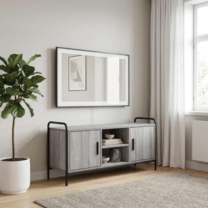 Tv-meubel 99 x 33 x 50 cm Grijs Sonoma Bewerkt hout