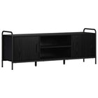 Tv-meubel 133x33x50 cm zwart eiken