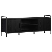 Tv-meubel 133x33x50 cm zwart eiken
