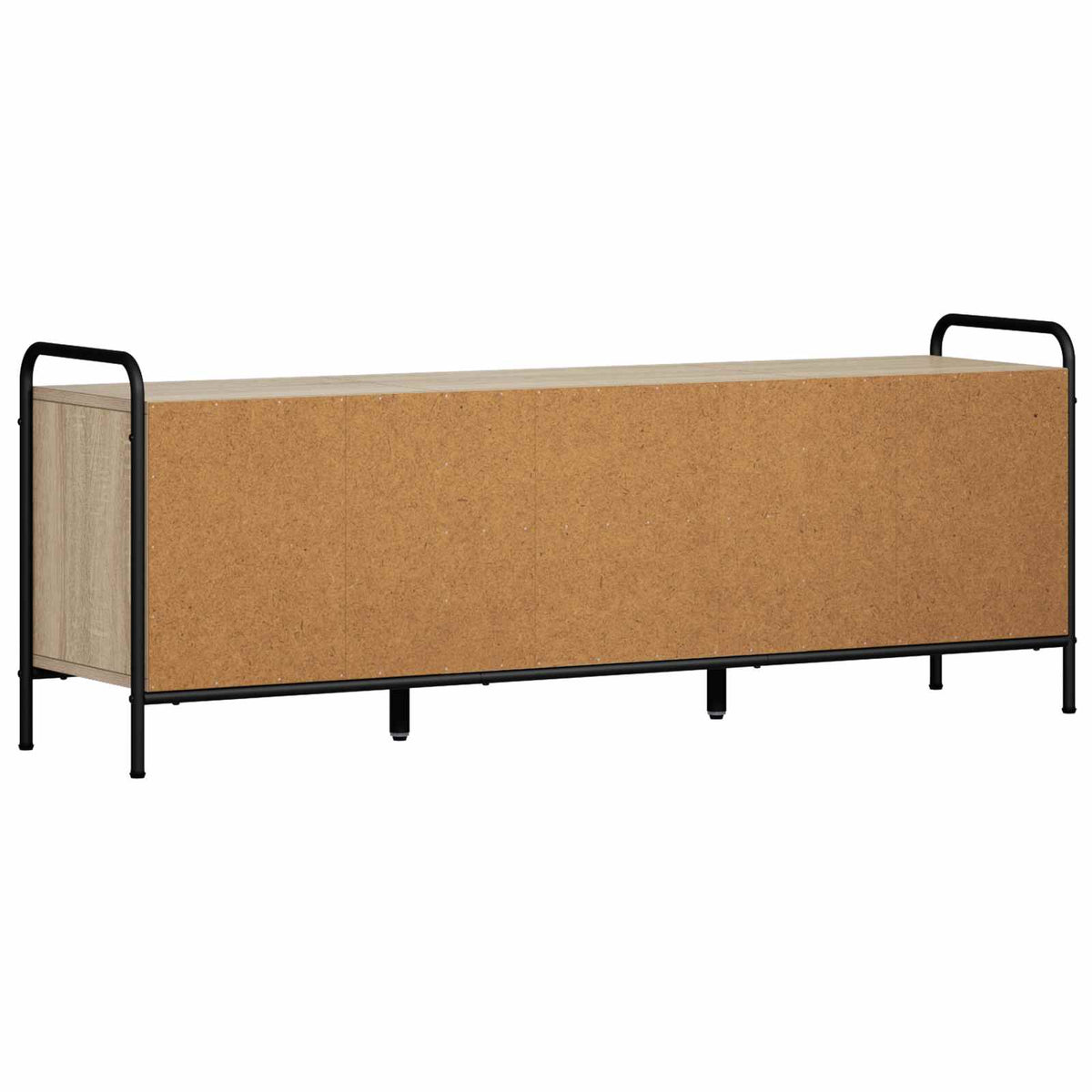 Tv-meubel 133 x 33 x 50 cm Sonoma Eiken Bewerkt hout