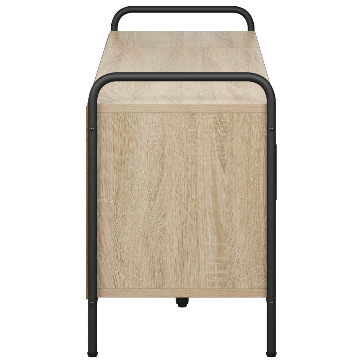 Tv-meubel 133 x 33 x 50 cm Sonoma Eiken Bewerkt hout