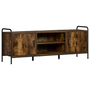 Tv-meubel 133x33x50 cm gerookt eiken