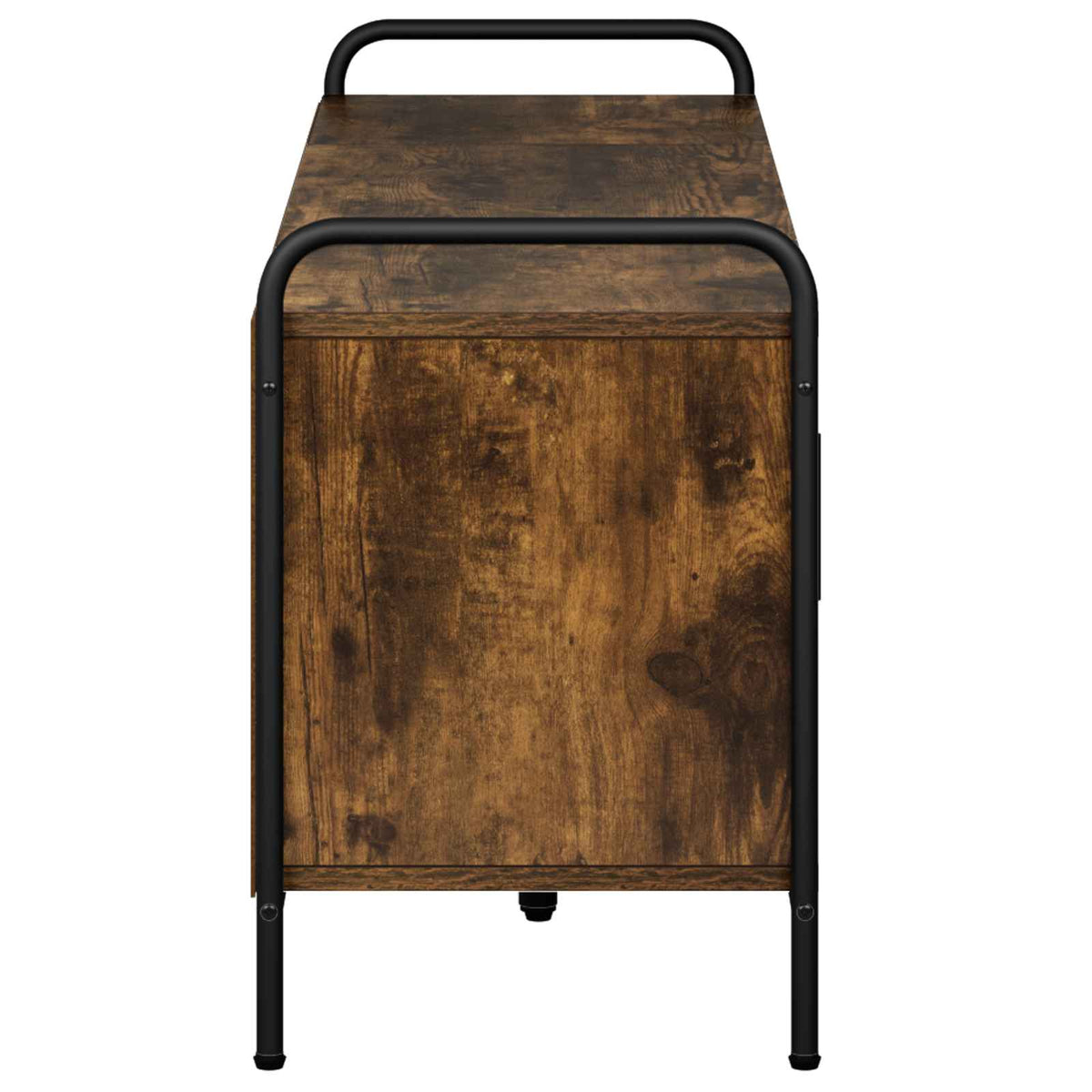 Tv-meubel 133 x 33 x 50 cm Gerookt eiken Bewerkt hout