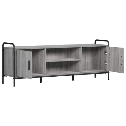 Tv-meubel 133 x 33 x 50 cm Grijs Sonoma Bewerkt hout