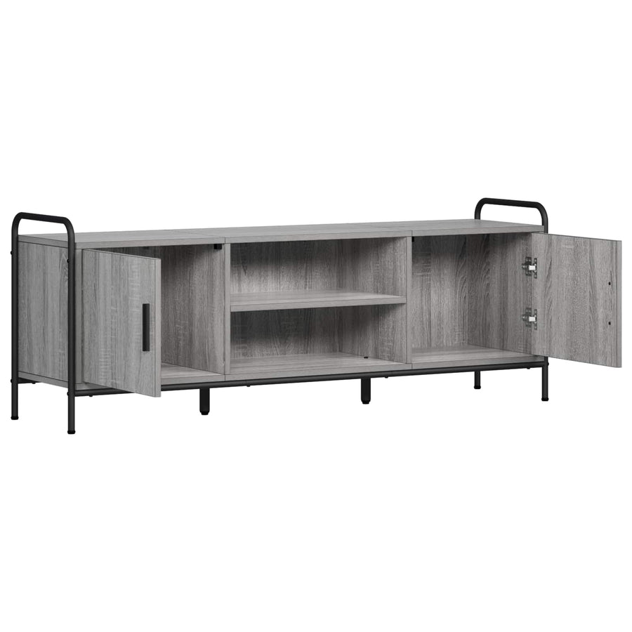 Tv-meubel 133 x 33 x 50 cm Grijs Sonoma Bewerkt hout