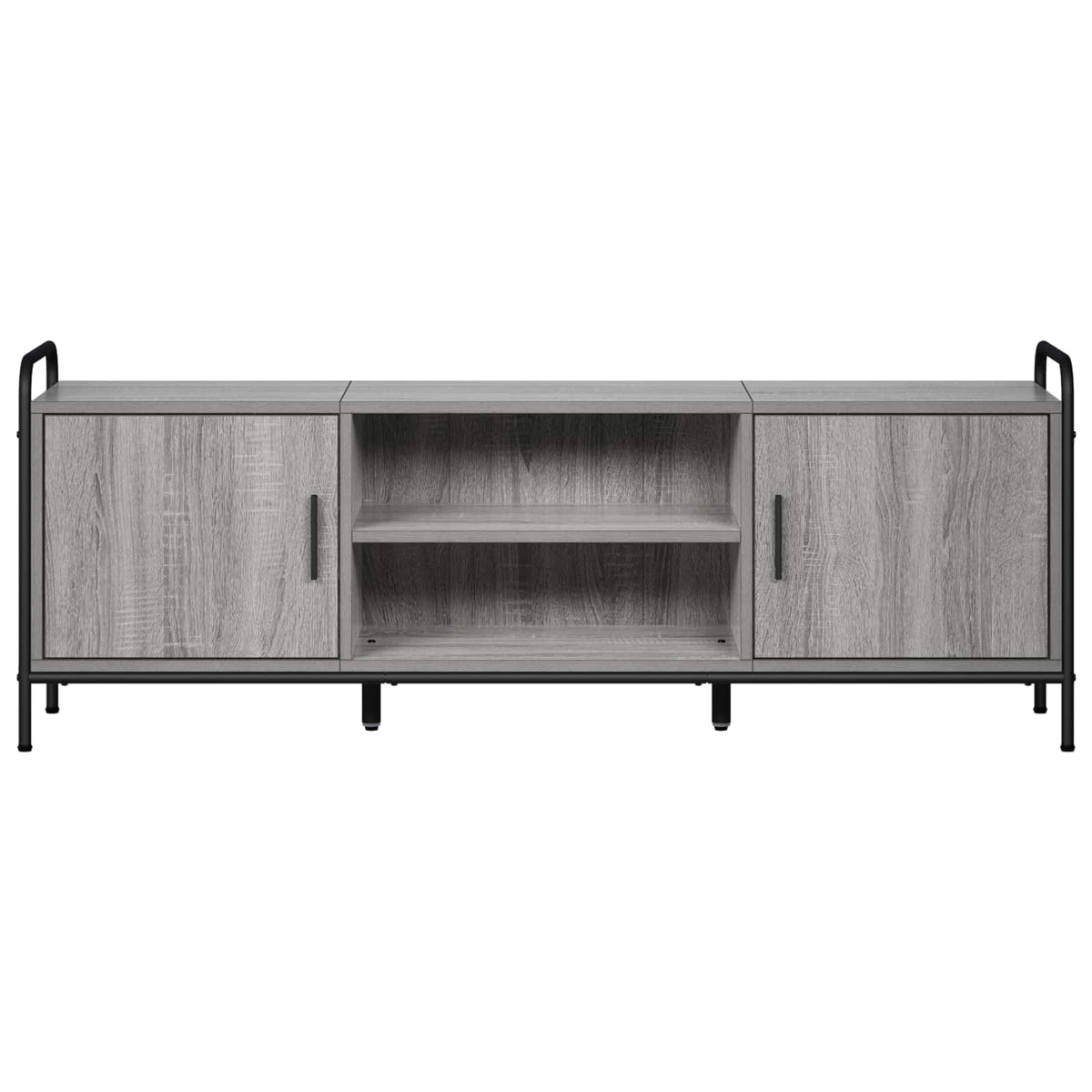 Tv-meubel 133 x 33 x 50 cm Grijs Sonoma Bewerkt hout