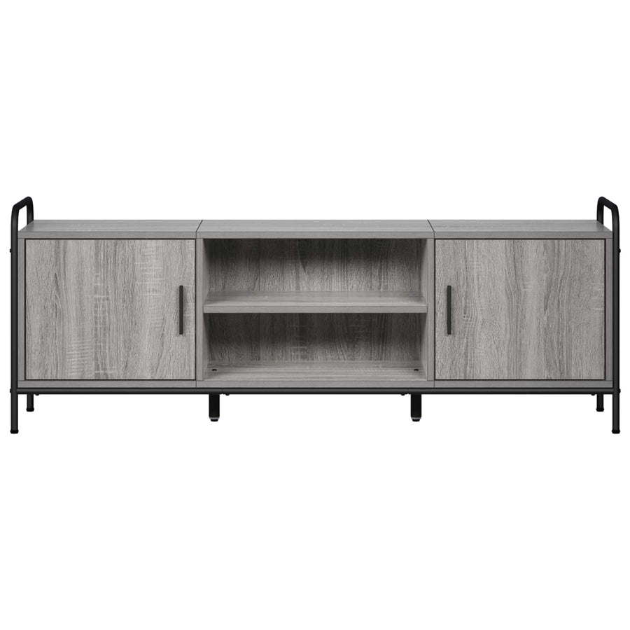 Tv-meubel 133 x 33 x 50 cm Grijs Sonoma Bewerkt hout