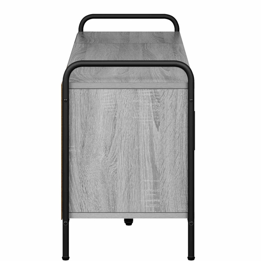 Tv-meubel 133 x 33 x 50 cm Grijs Sonoma Bewerkt hout