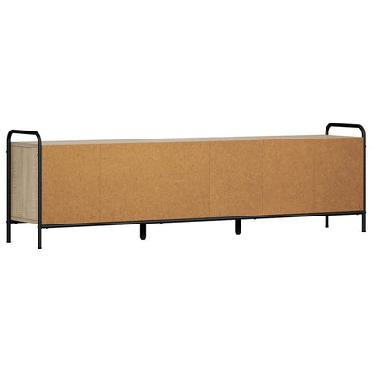 Tv-meubel 167,5 x 33 x 50 cm Sonoma Eiken Bewerkt hout