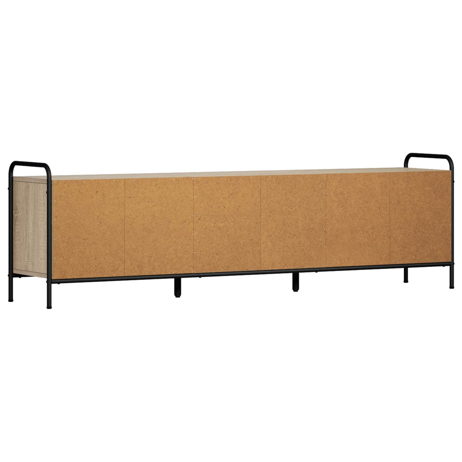 Tv-meubel 167,5 x 33 x 50 cm Sonoma Eiken Bewerkt hout
