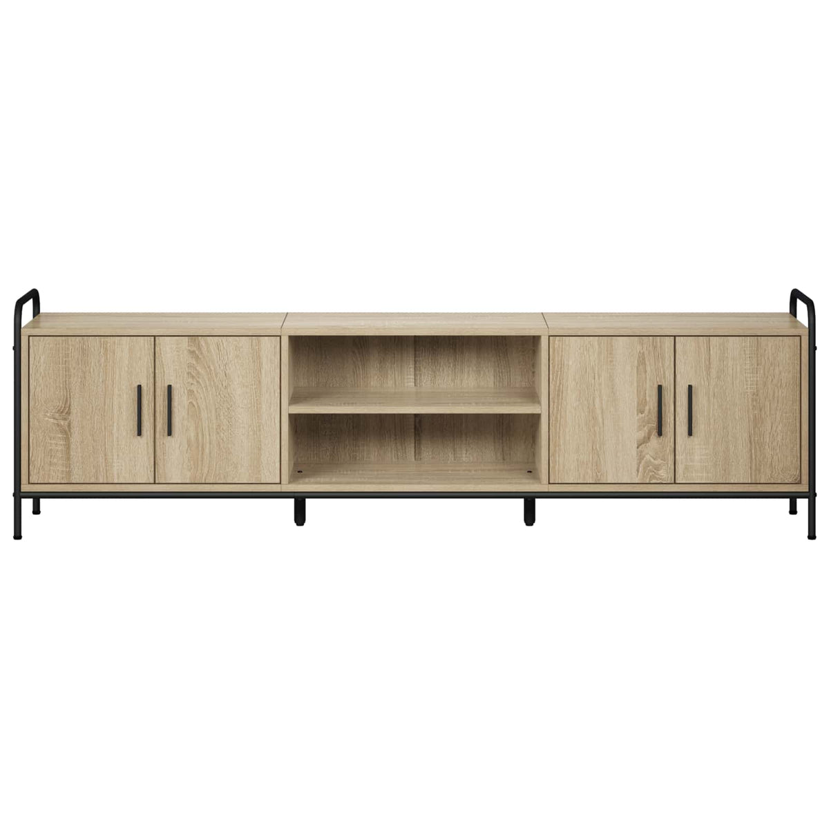 Tv-meubel 167,5 x 33 x 50 cm Sonoma Eiken Bewerkt hout