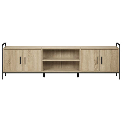 Tv-meubel 167,5 x 33 x 50 cm Sonoma Eiken Bewerkt hout