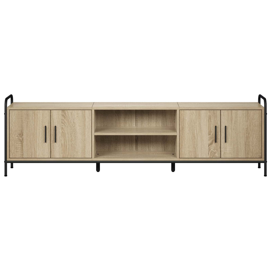 Tv-meubel 167,5 x 33 x 50 cm Sonoma Eiken Bewerkt hout