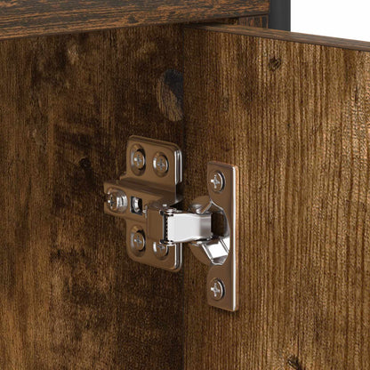Tv-meubel 167,5 x 33 x 50 cm Gerookt eiken Bewerkt hout