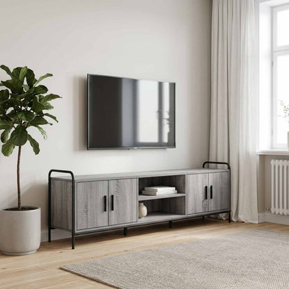 Tv-meubel 167,5 x 33 x 50 cm Grijs Sonoma Bewerkt hout