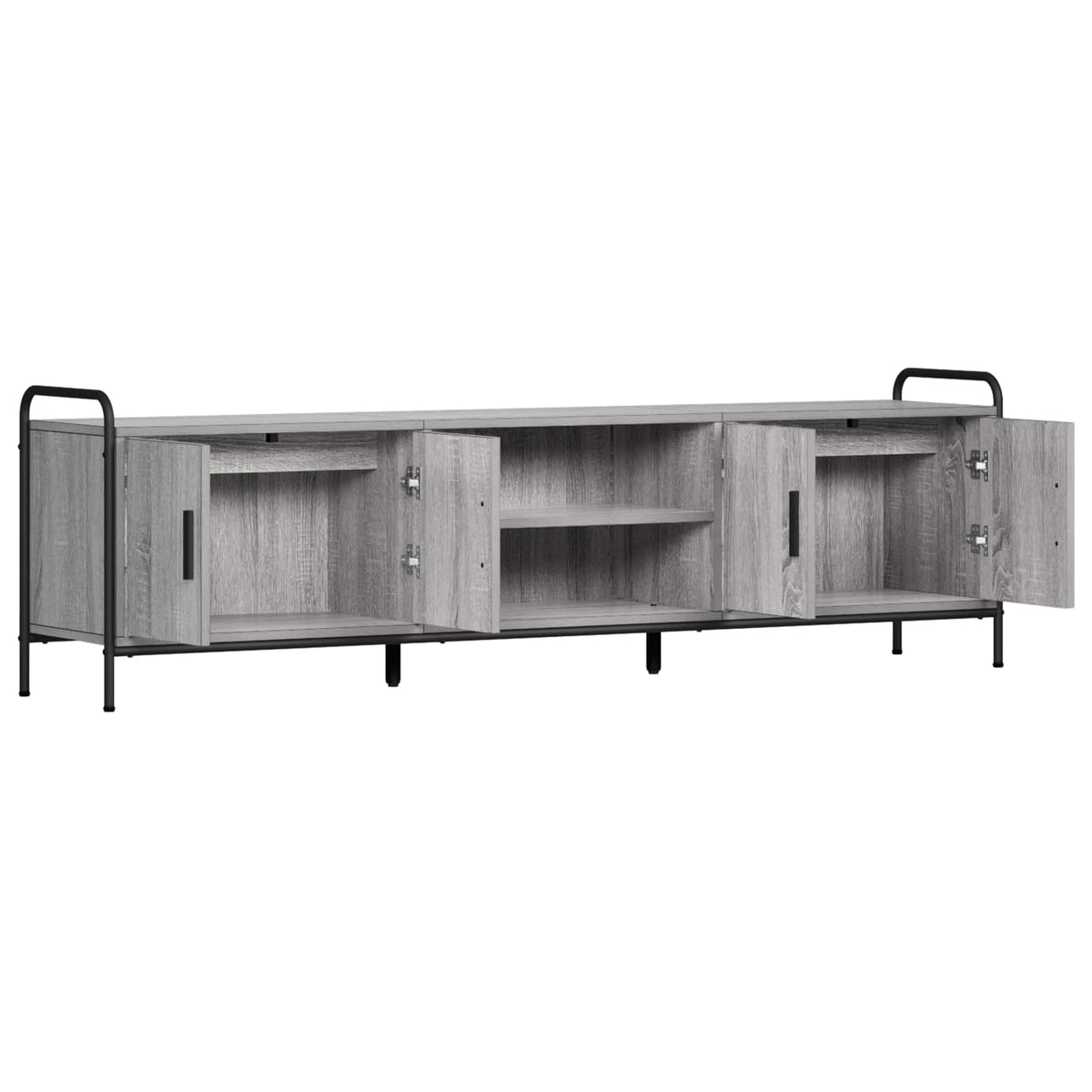 Tv-meubel 167,5 x 33 x 50 cm Grijs Sonoma Bewerkt hout
