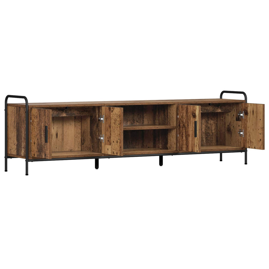 Tv-meubel 167,5 x 33 x 50 cm Oud hout Bewerkt hout