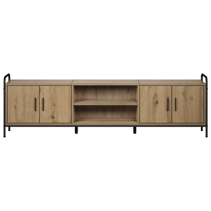 Tv-meubel 167,5 x 33 x 50 cm Artisanaal eiken Bewerkt hout