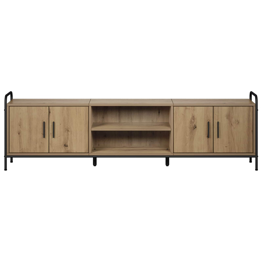 Tv-meubel 167,5 x 33 x 50 cm Artisanaal eiken Bewerkt hout