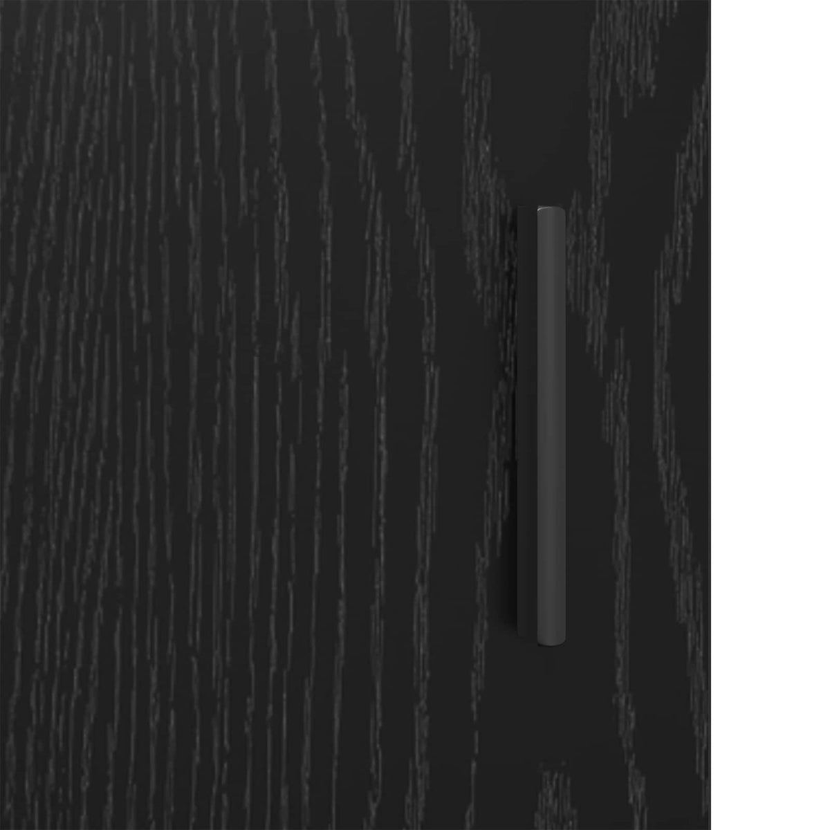 Tv-meubel 79,5 x 33 x 50 cm Zwart eiken Bewerkt hout