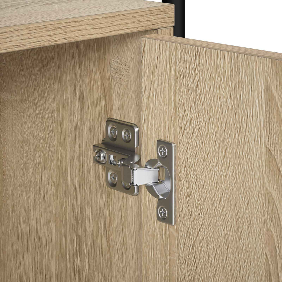 Tv-meubel 79,5 x 33 x 50 cm Sonoma Eiken Bewerkt hout