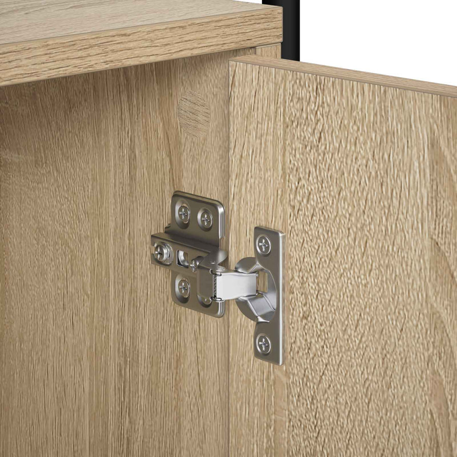 Tv-meubel 79,5 x 33 x 50 cm Sonoma Eiken Bewerkt hout