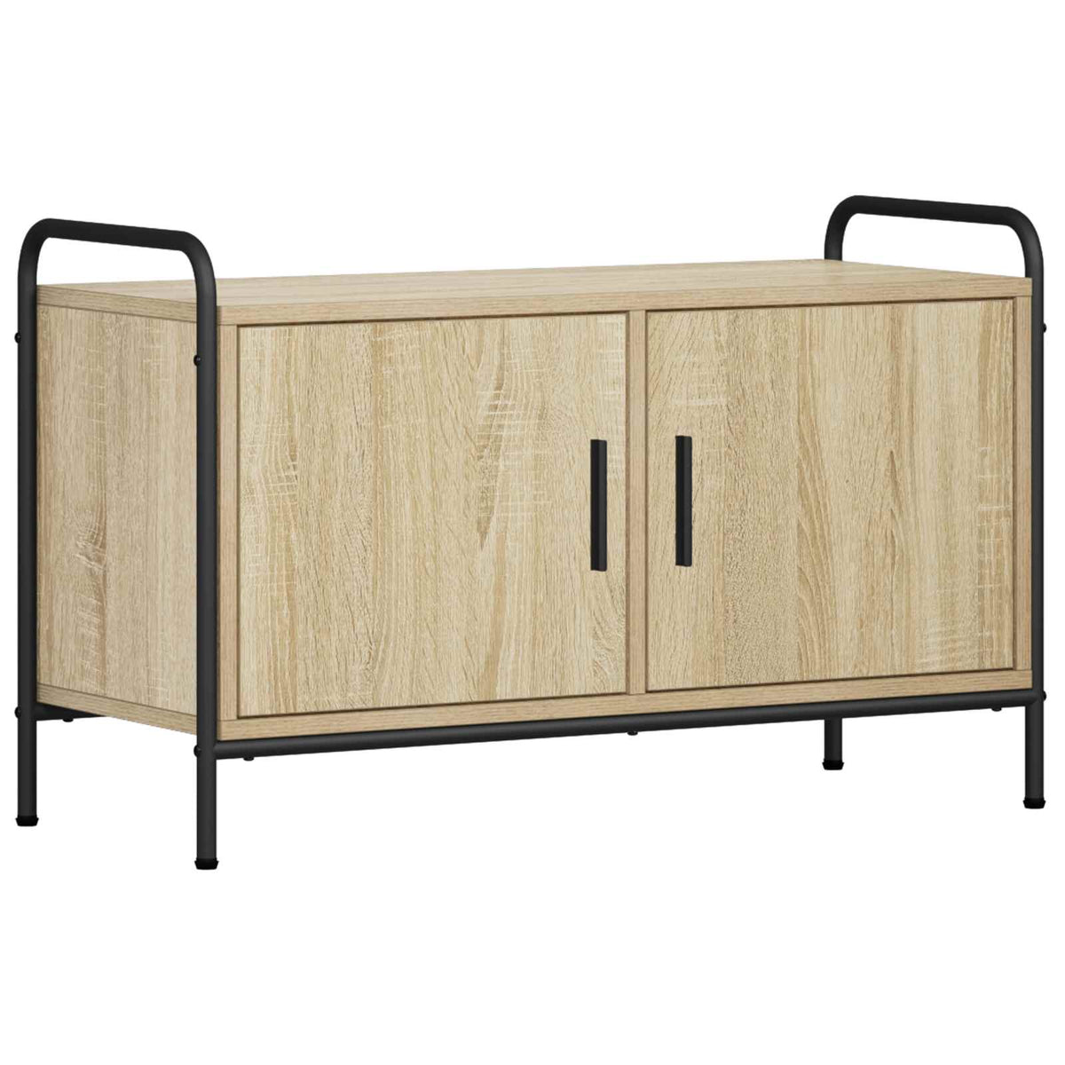 Tv-meubel 79,5 x 33 x 50 cm Sonoma Eiken Bewerkt hout