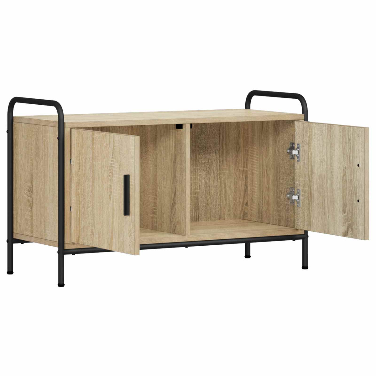 Tv-meubel 79,5 x 33 x 50 cm Sonoma Eiken Bewerkt hout