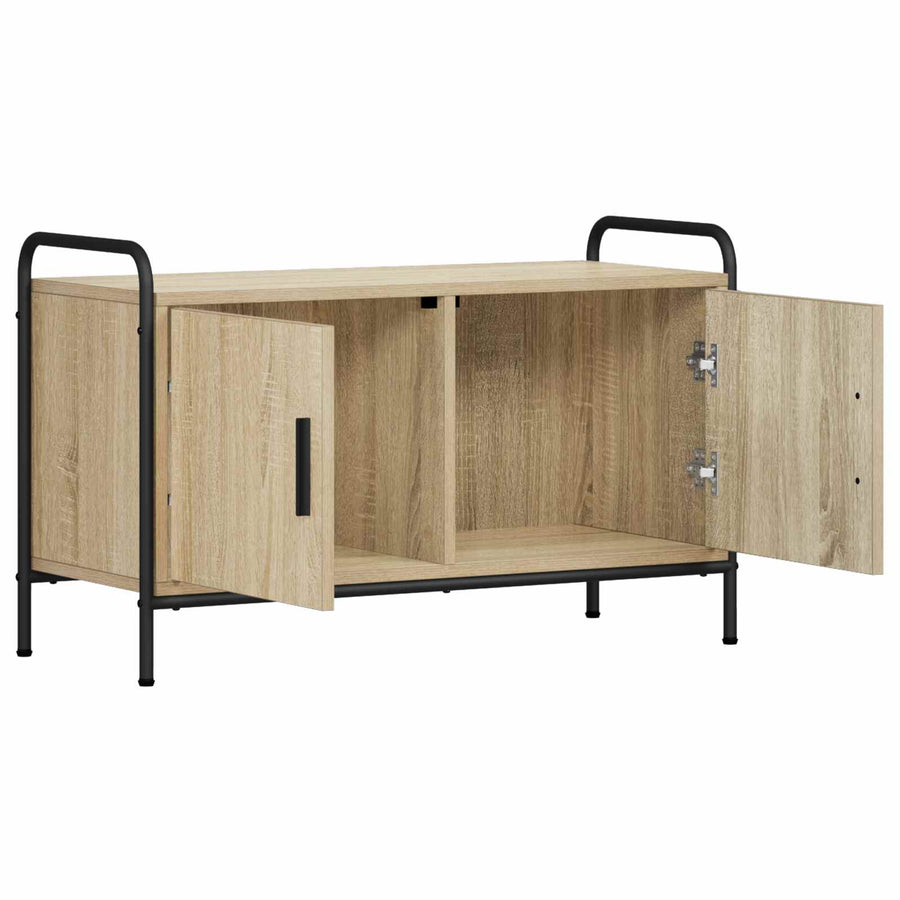 Tv-meubel 79,5 x 33 x 50 cm Sonoma Eiken Bewerkt hout