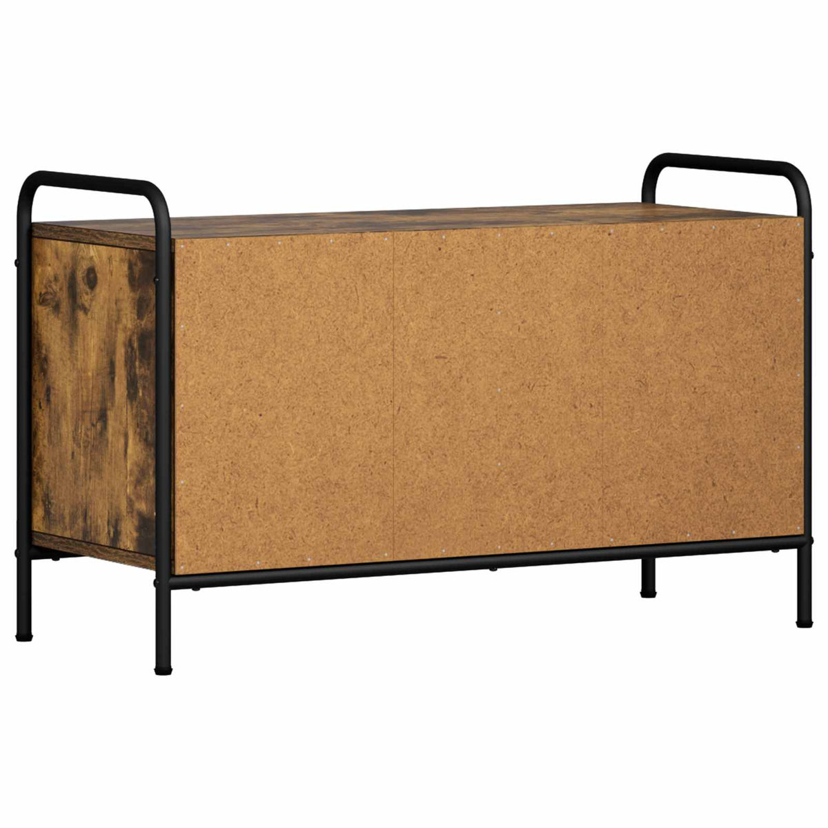 Tv-meubel 79,5 x 33 x 50 cm Gerookt eiken Bewerkt hout
