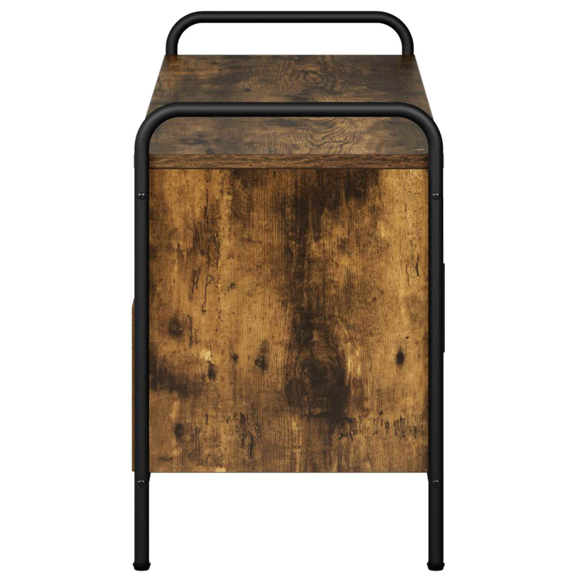 Tv-meubel 79,5 x 33 x 50 cm Gerookt eiken Bewerkt hout
