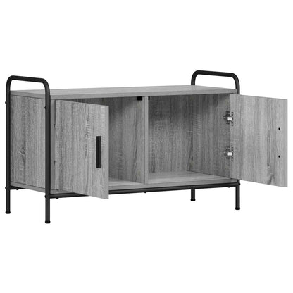 Tv-meubel 79,5 x 33 x 50 cm Grijs Sonoma Bewerkt hout