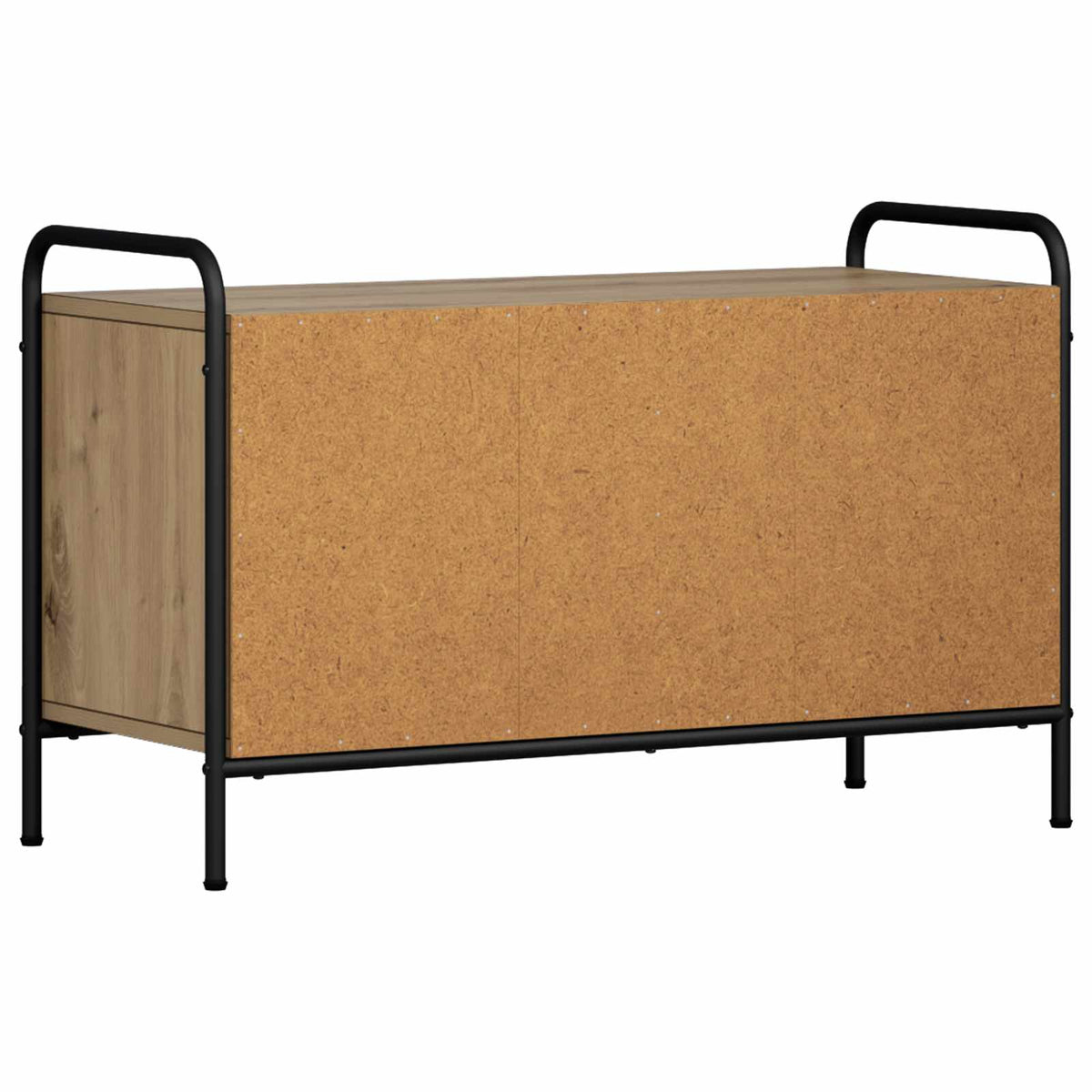 Tv-meubel 79,5 x 33 x 50 cm Artisanaal eiken Bewerkt hout