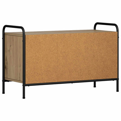 Tv-meubel 79,5 x 33 x 50 cm Artisanaal eiken Bewerkt hout