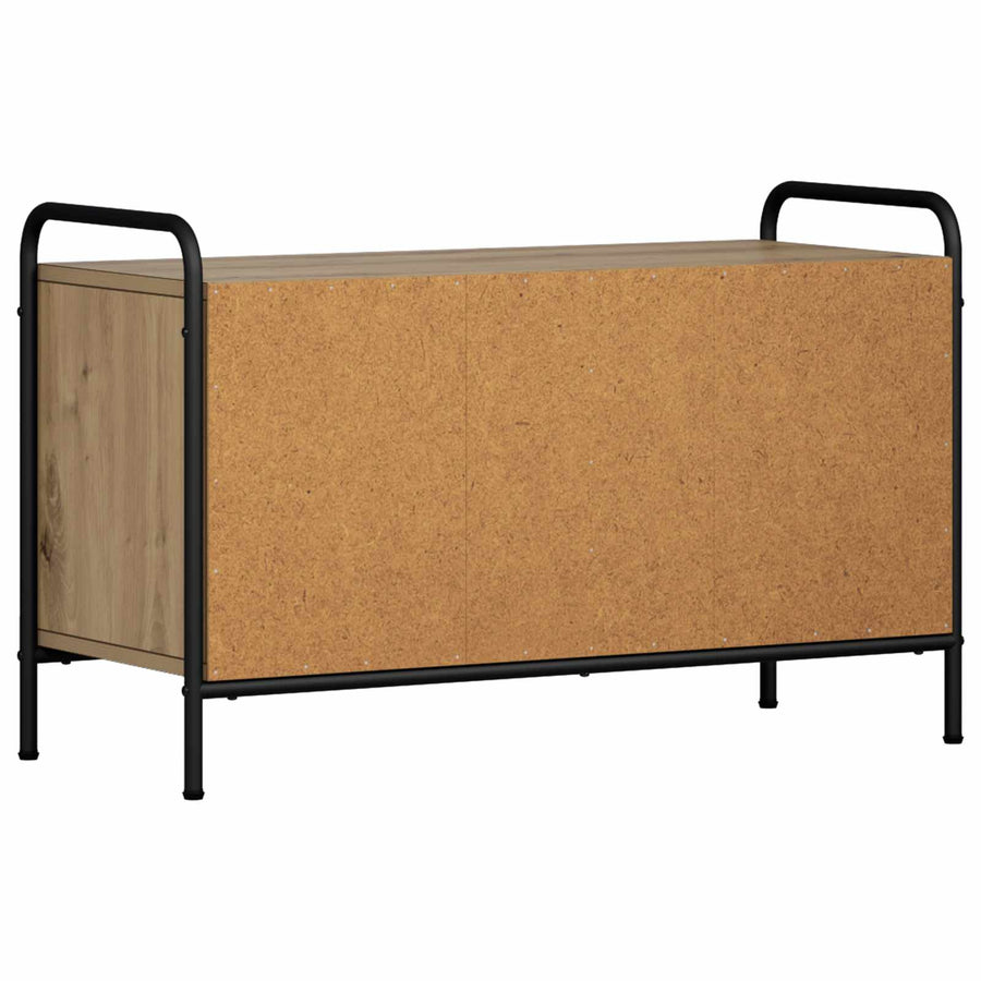 Tv-meubel 79,5 x 33 x 50 cm Artisanaal eiken Bewerkt hout