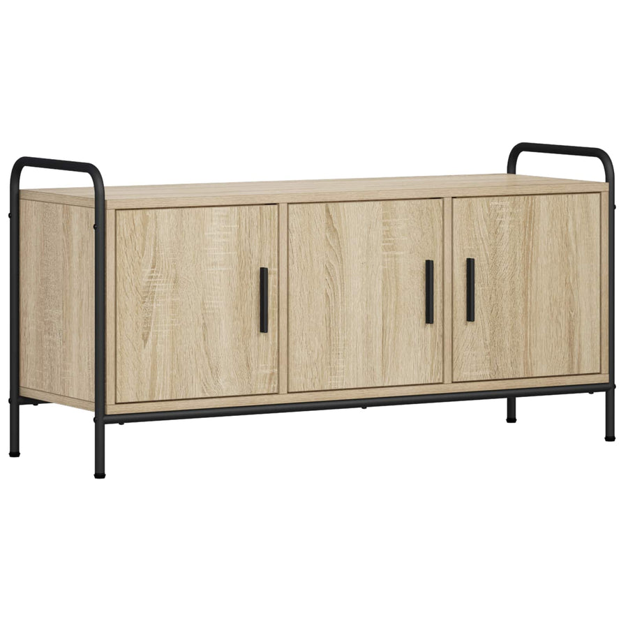 Tv-meubel 79,5 x 33 x 50 cm Sonoma Eiken Bewerkt hout