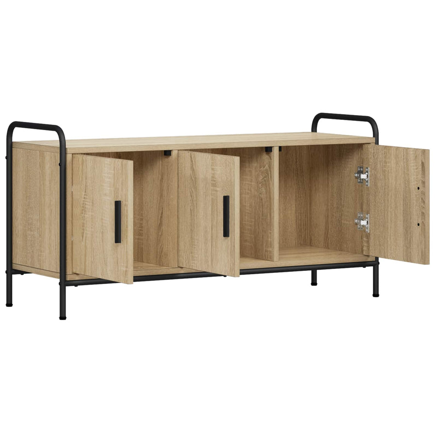 Tv-meubel 79,5 x 33 x 50 cm Sonoma Eiken Bewerkt hout