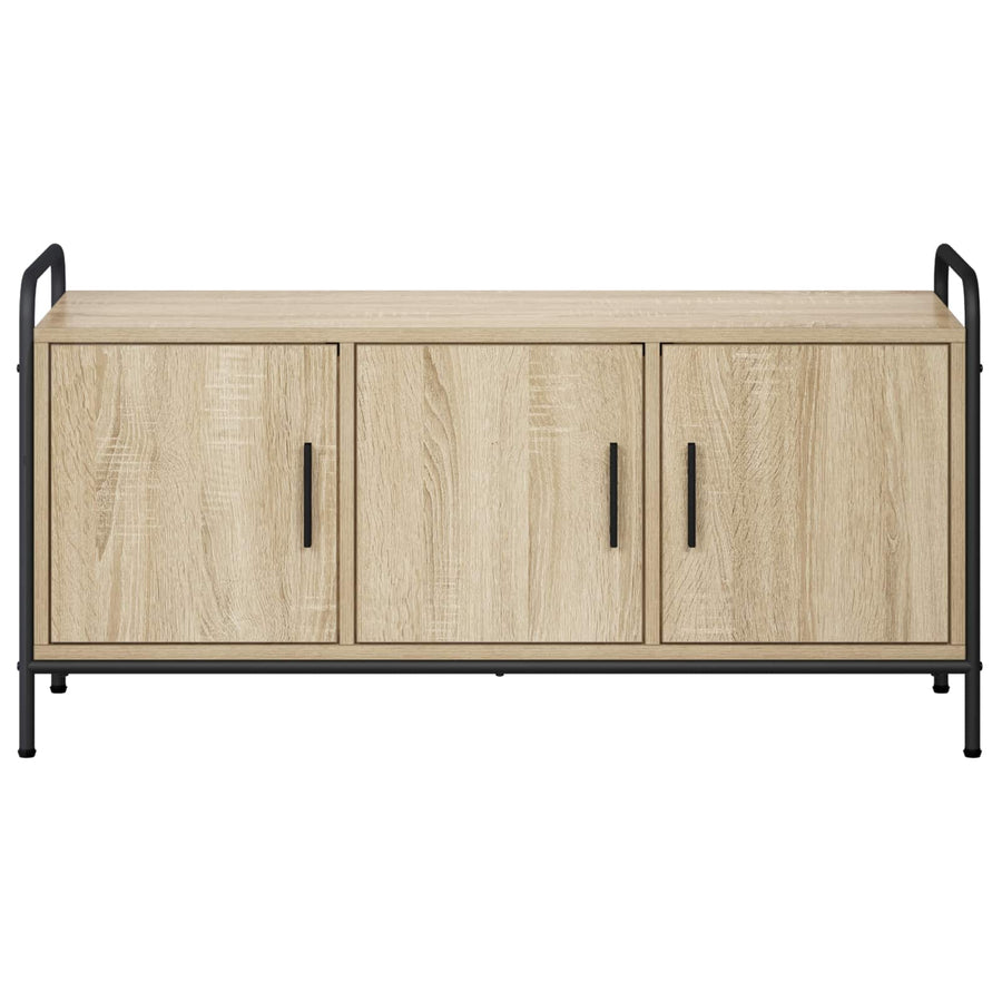 Tv-meubel 79,5 x 33 x 50 cm Sonoma Eiken Bewerkt hout