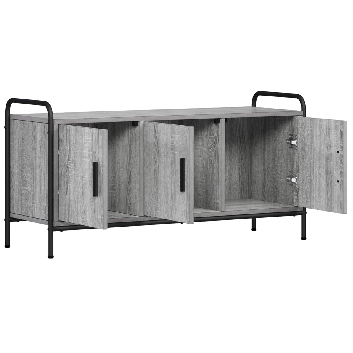 Tv-meubel 79,5 x 33 x 50 cm Grijs Sonoma Bewerkt hout