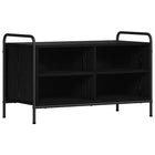 Tv-meubel 140x39,5x50 cm zwart eiken bewerkt hout