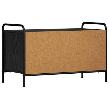 Tv-meubel 140 x 39,5 x 50 cm Zwart eiken Bewerkt hout