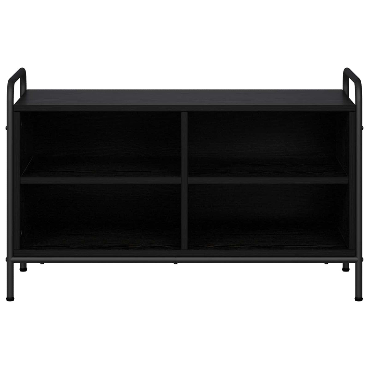 Tv-meubel 140 x 39,5 x 50 cm Zwart eiken Bewerkt hout