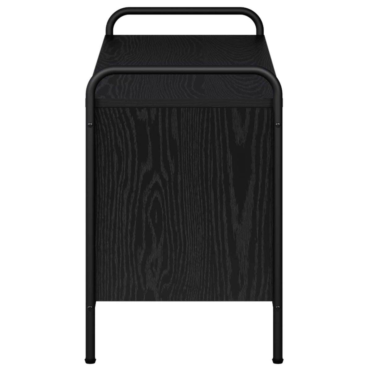 Tv-meubel 140 x 39,5 x 50 cm Zwart eiken Bewerkt hout