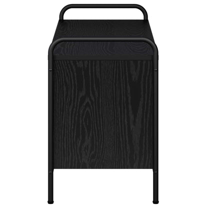Tv-meubel 140 x 39,5 x 50 cm Zwart eiken Bewerkt hout