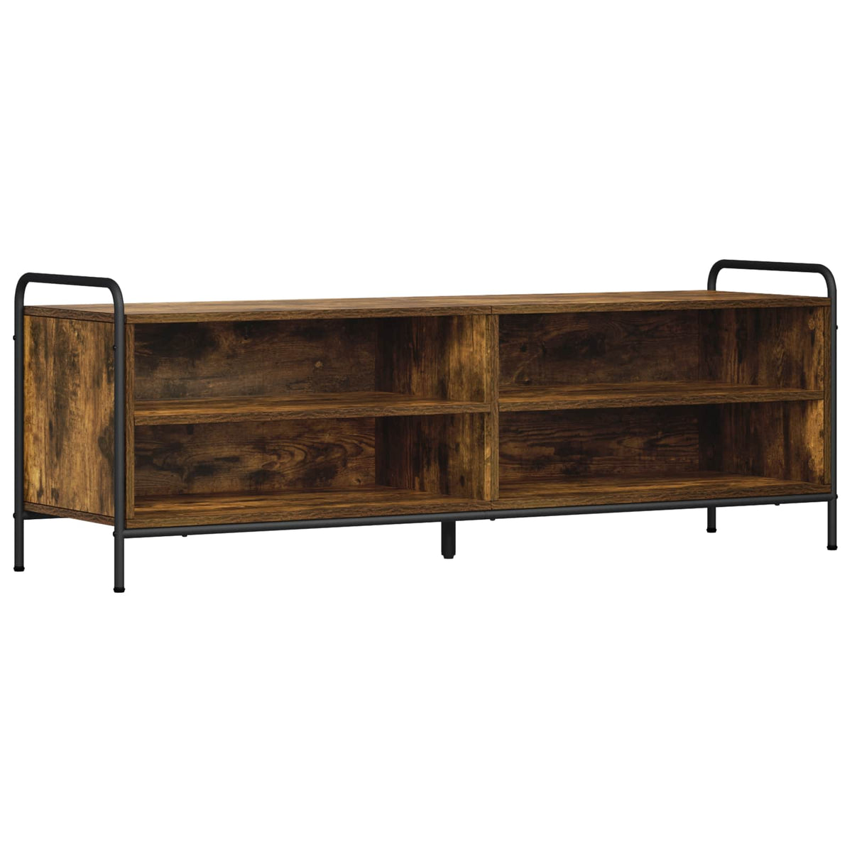 Tv-meubel 140 x 39,5 x 50 cm Gerookt eiken Bewerkt hout