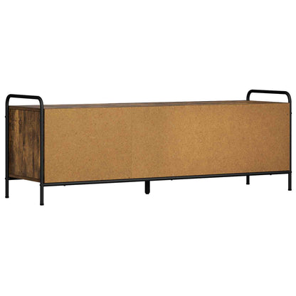 Tv-meubel 140 x 39,5 x 50 cm Gerookt eiken Bewerkt hout